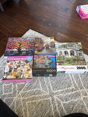 BRAND NEW Five Assorted Jigsaw Puzzle Lot